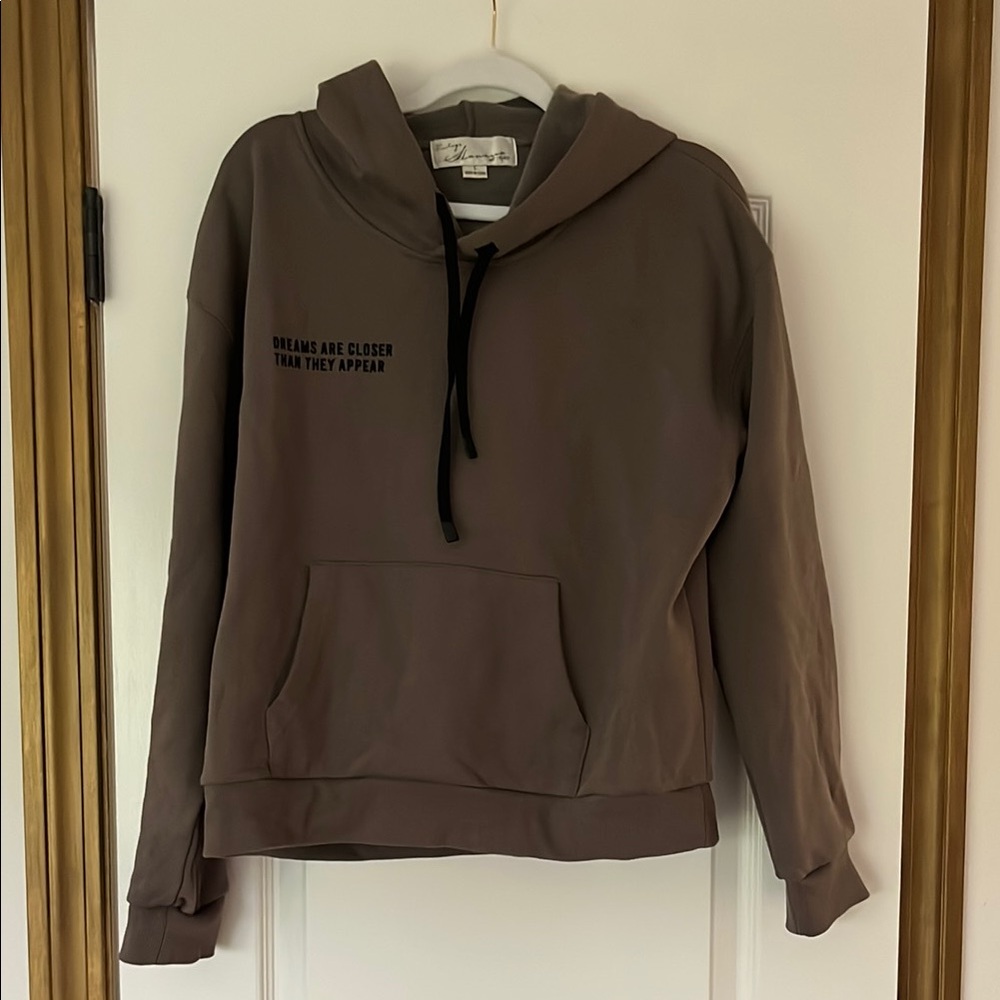 Brown Hoodie and Sweatpants Set
